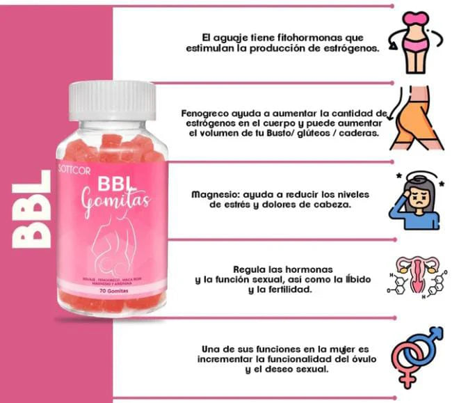 GOMITAS DE AGUAJE BBL