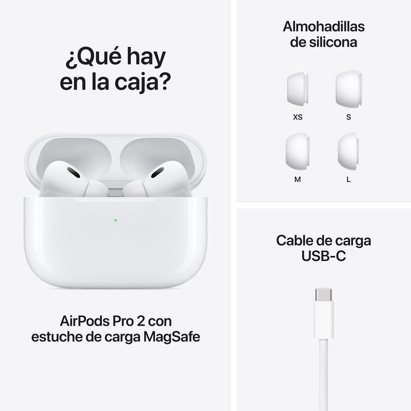 AIRPODS 2DA. GENERACIÓN CON ANC – LOGO Y CINTILLO DE SEGURIDAD