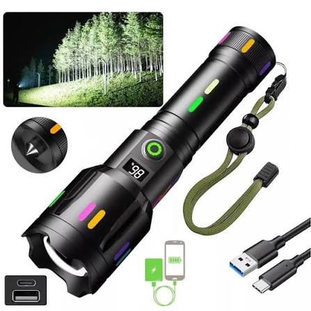 LINTERNA TÁCTICA RECARGABLE LED DE ALTA POTENCIA